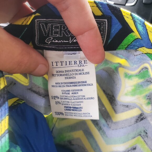 Gianni Versace Multicolored with "Stars" Pencil Skirt - Picture 5 of 6